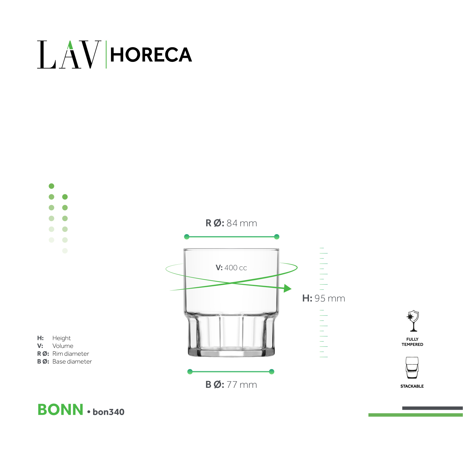Bonn Soft Drink Glass