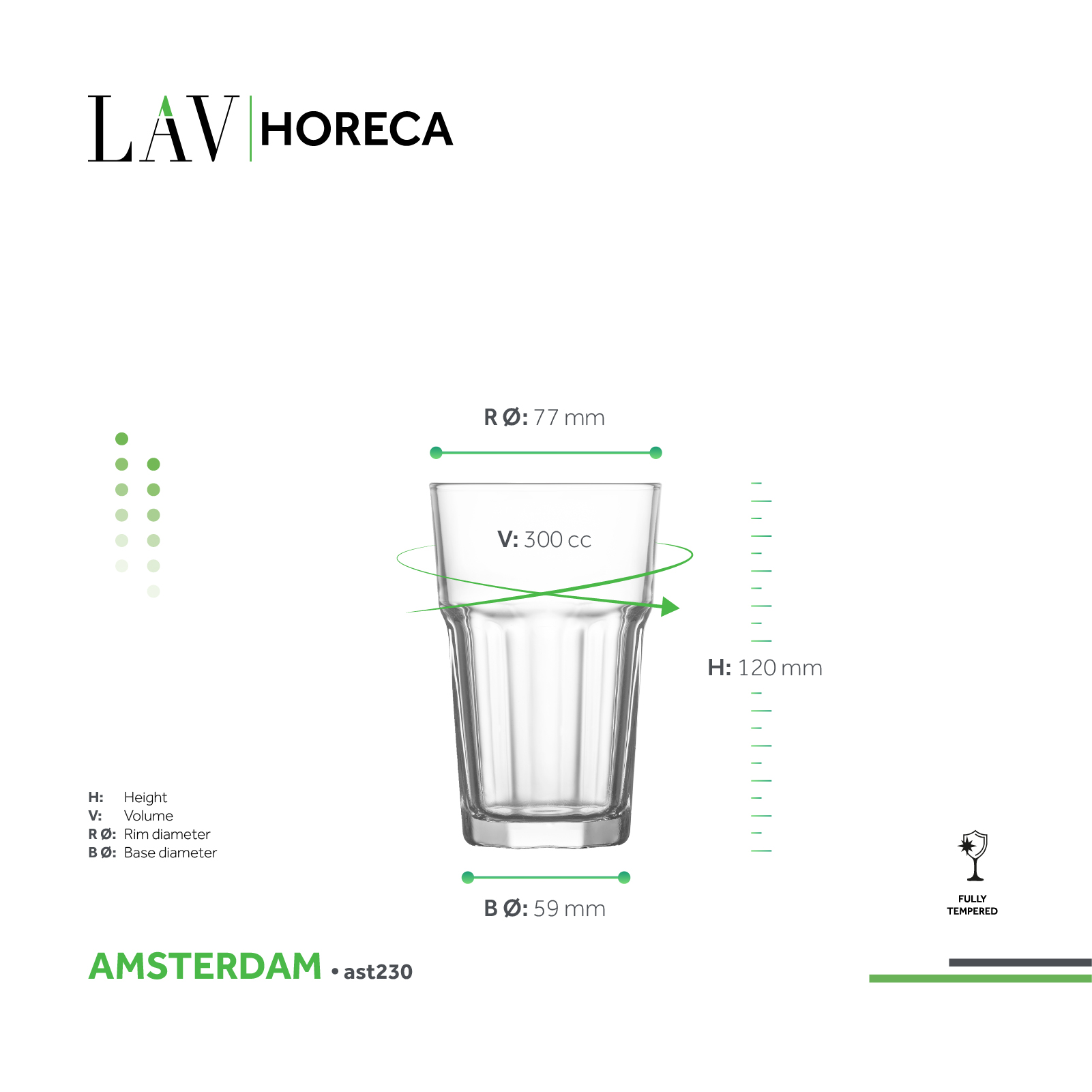 Amsterdam Meşrubat Bardağı