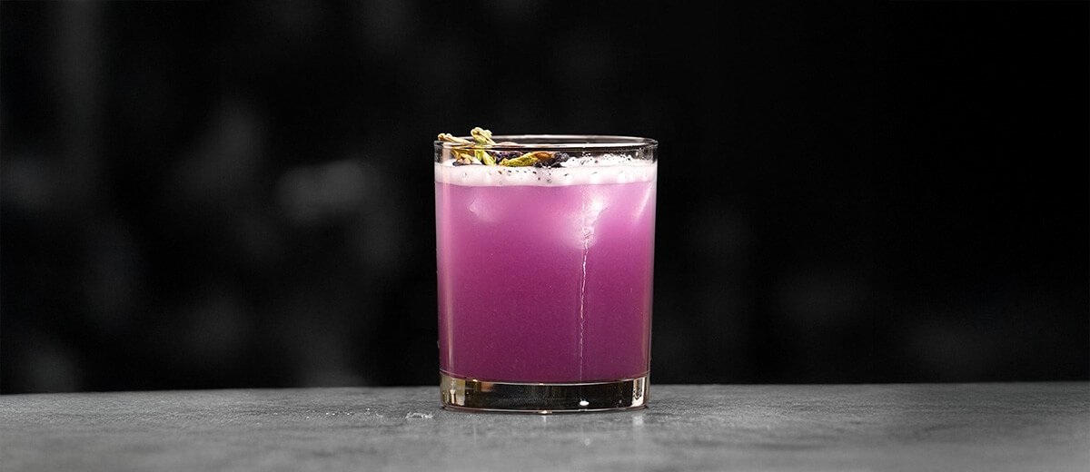 Tropical Butterfly Fizz Mocktail