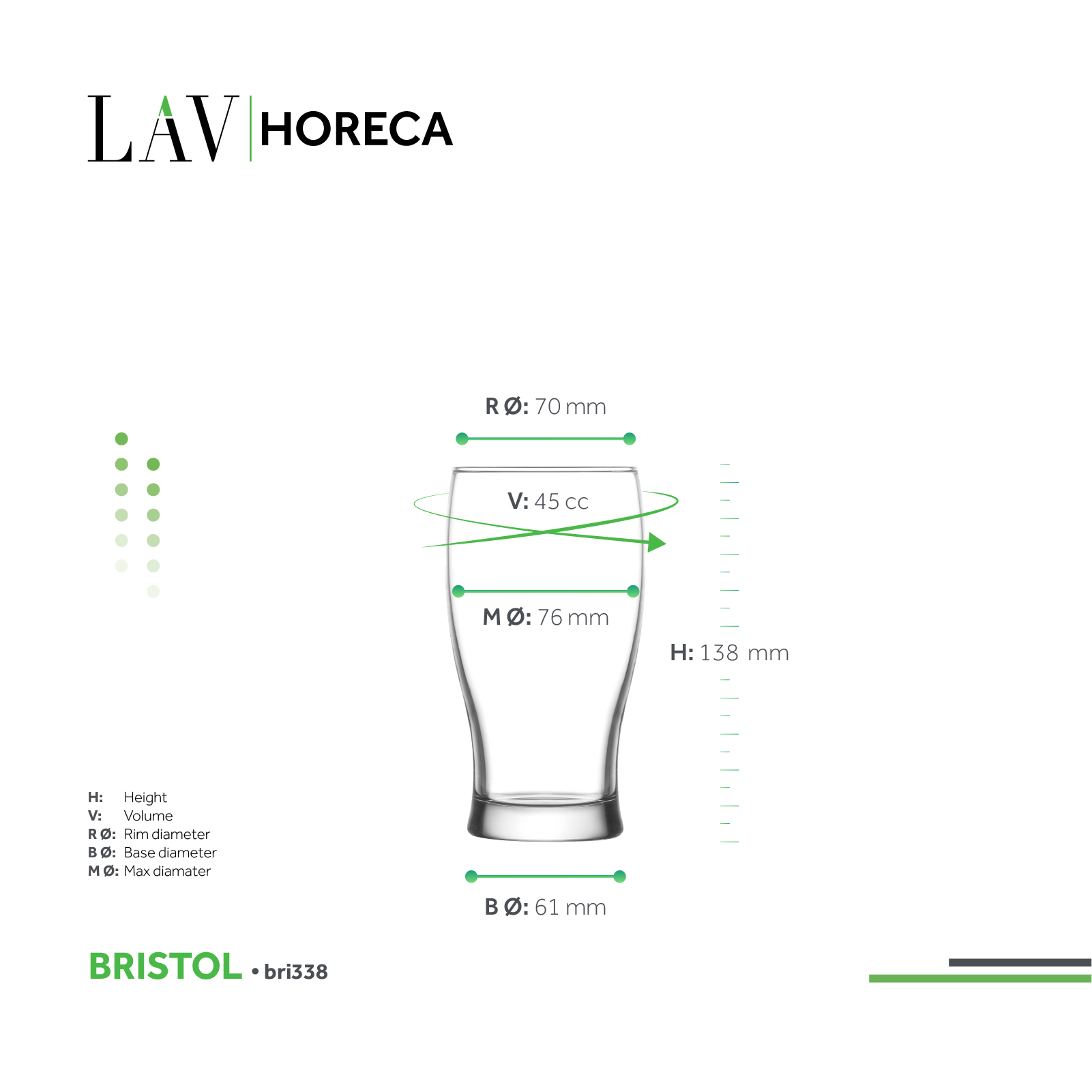 Bristol Beer Glass