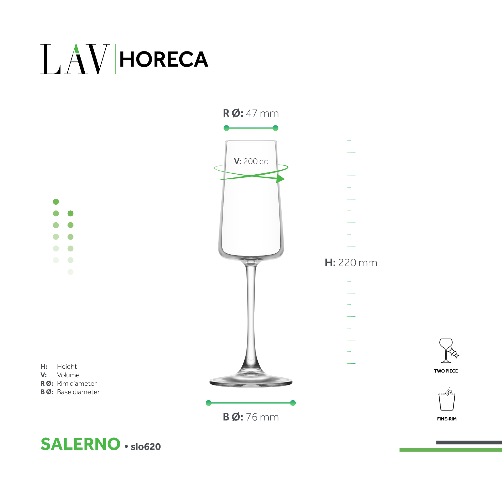 Salerno Champagne Glass