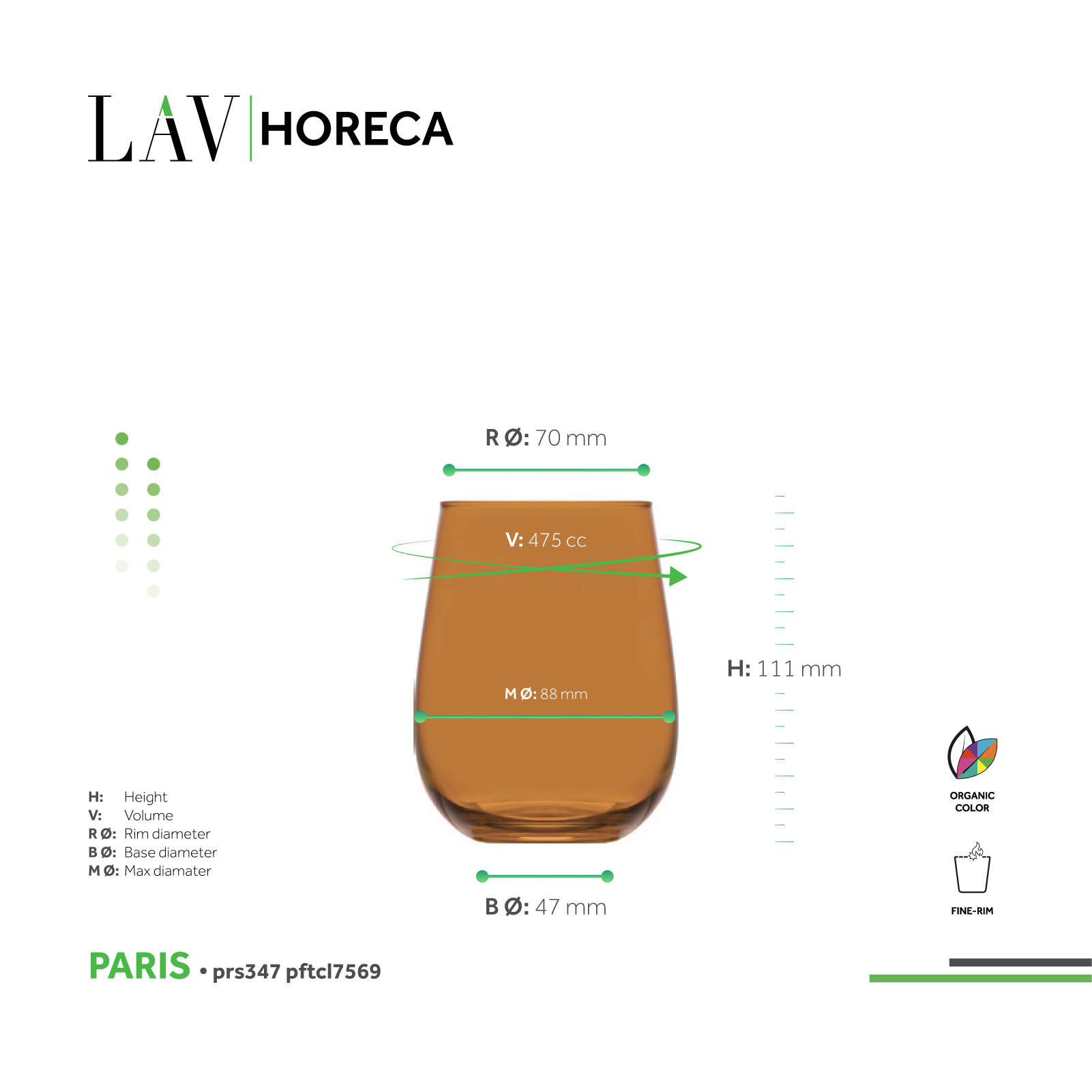 Paris Beer Glass